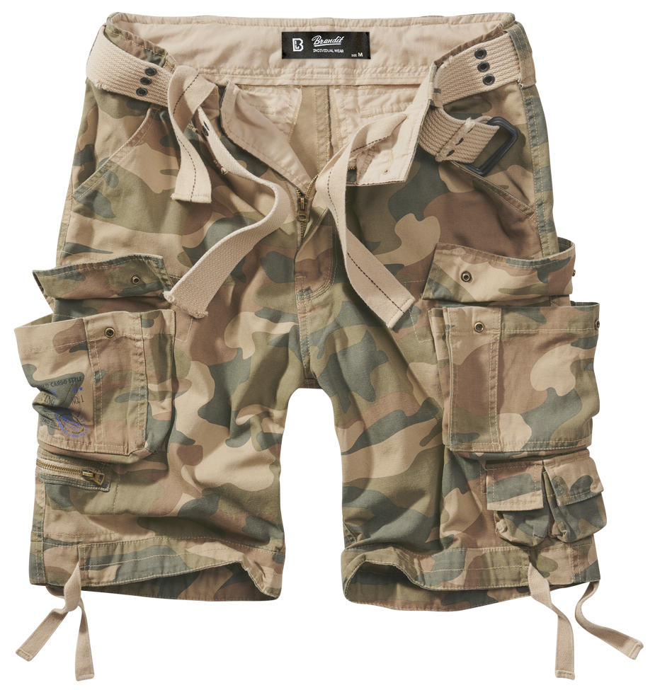 Brandit Relaxed Cargo Shorts light camo