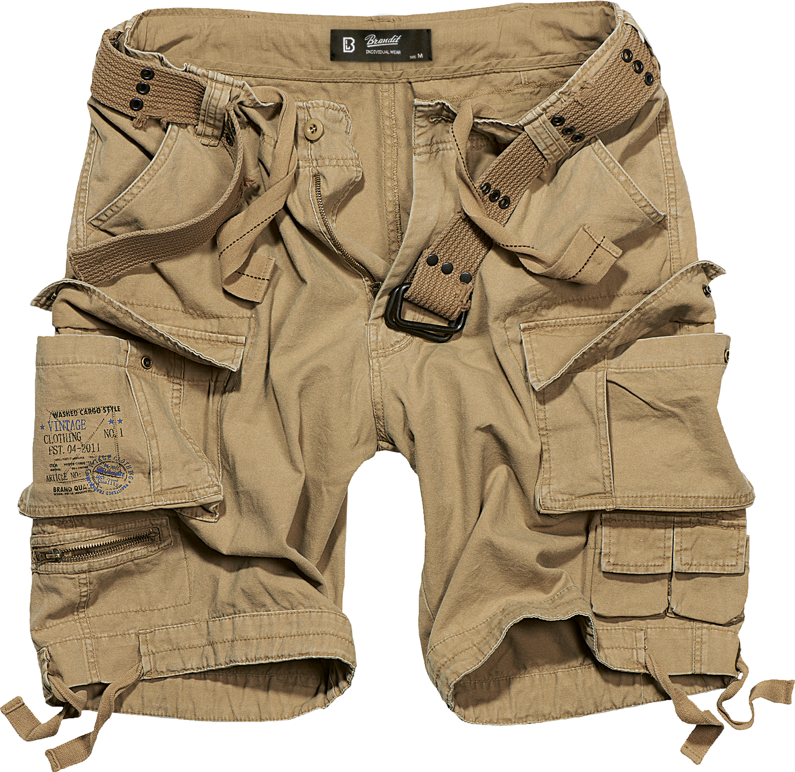 Brandit Relaxed Cargo Shorts beige