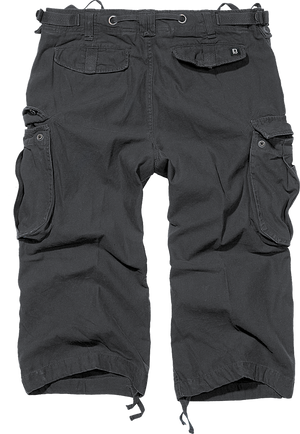 Brandit Cargo Capri Pants black back