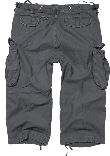 Brandit Cargo Capri Pants grey back