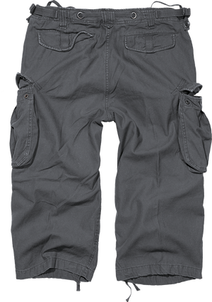 Brandit Cargo Capri Pants grey back