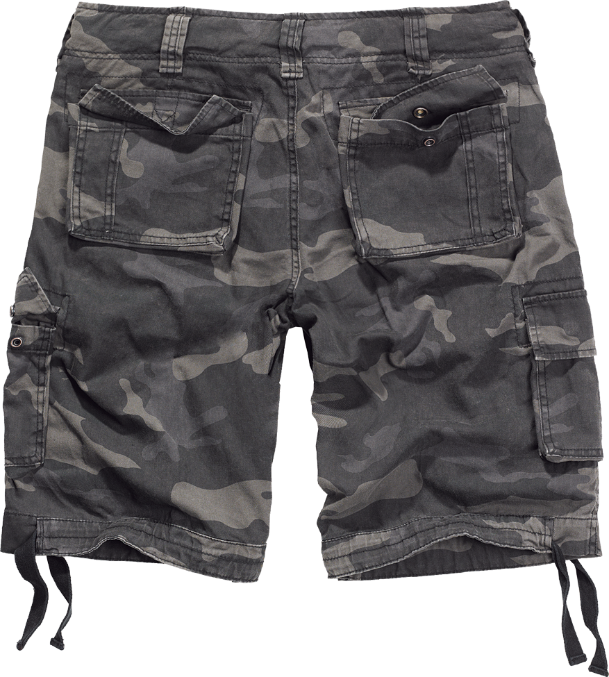 Brandit Utility Cargo Shorts dark camo back