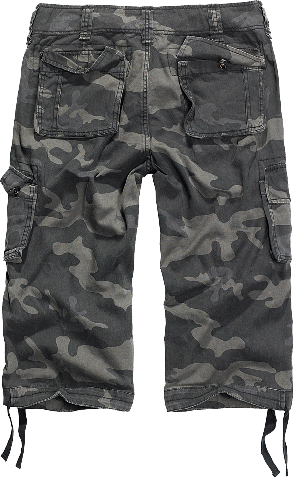Brandit 6-Pocket Capri Pants dark camo back