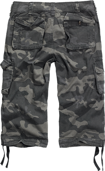 Brandit 6-Pocket Capri Pants dark camo back