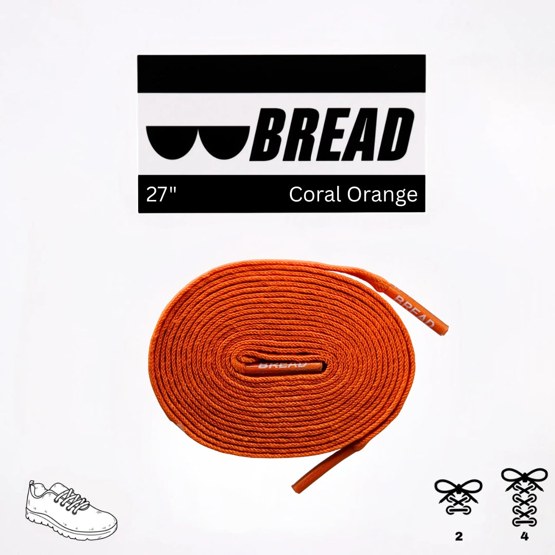 Coral Orange Shoelaces