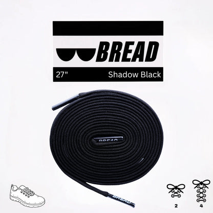 Shadow Black Shoelaces