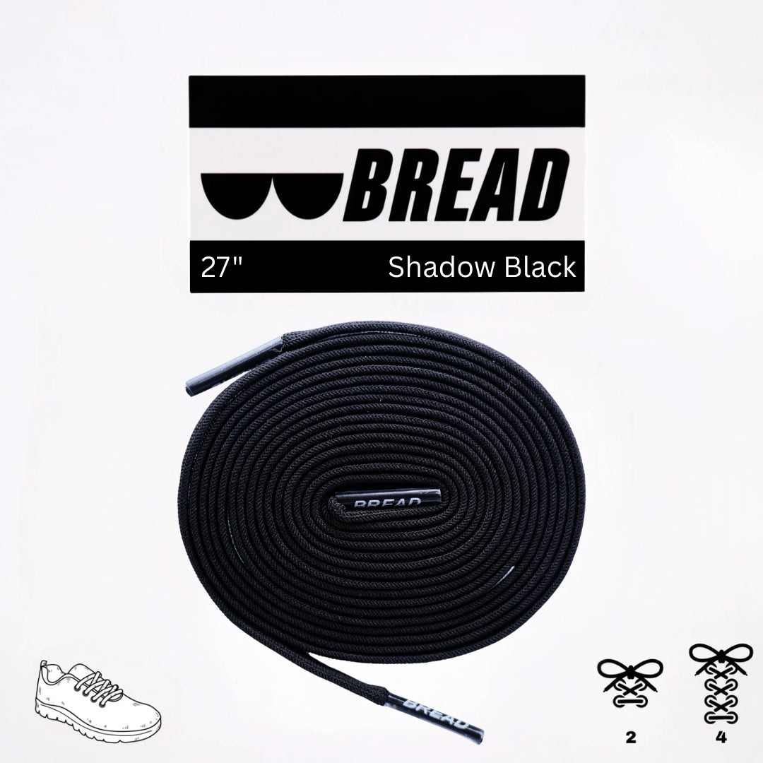 Shadow Black Shoelaces
