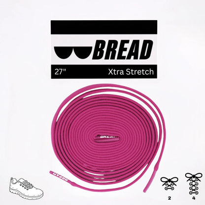 Pink Stretch Shoelaces