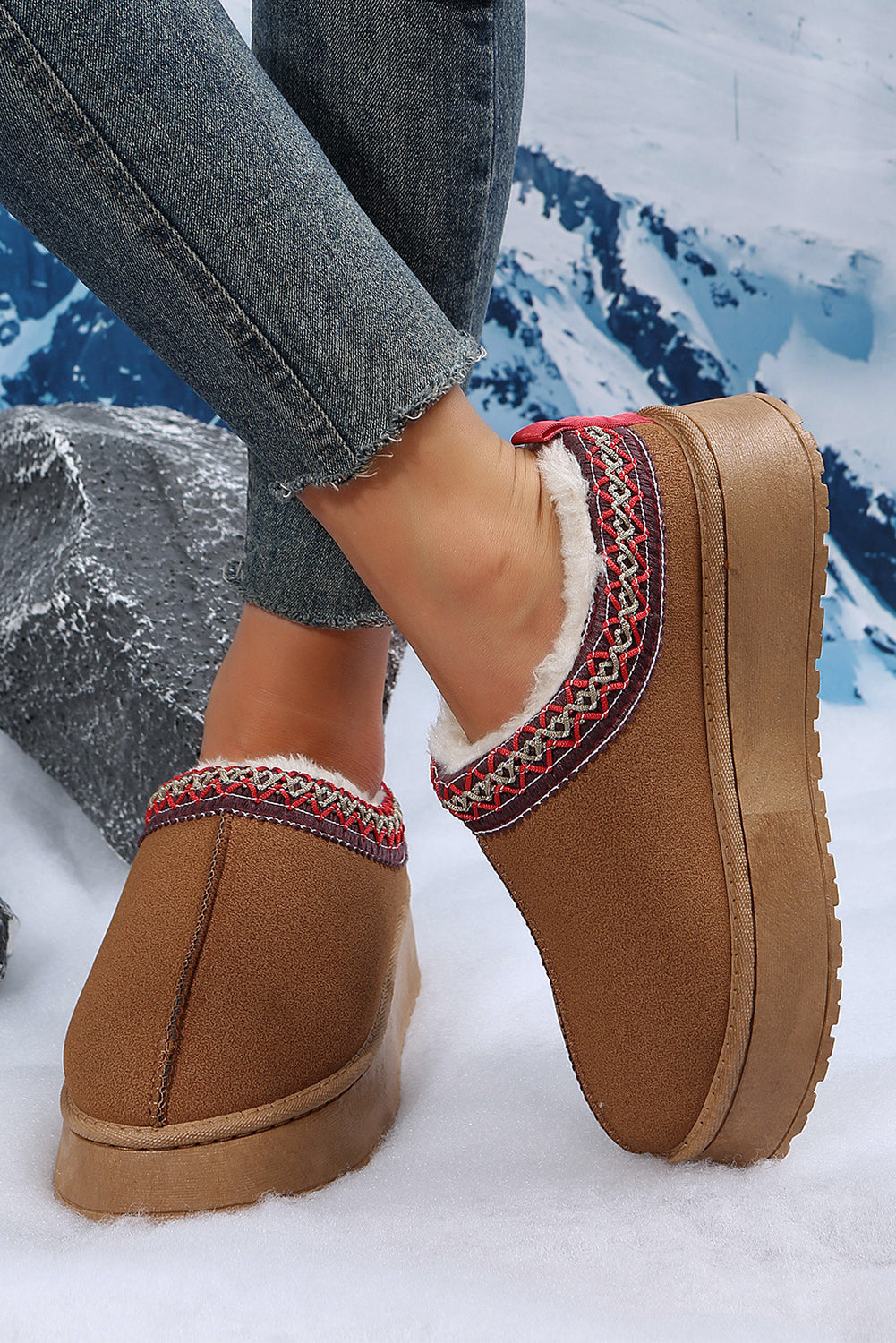 Suede Plush Winter Slip Insulated on Loafers