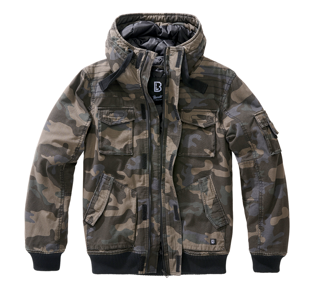 Brandit Hooded Short Jacket camo