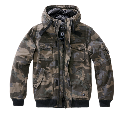 Brandit Hooded Short Jacket camo