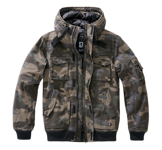 Brandit Hooded Short Jacket camo