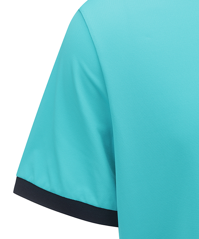 Cyan Men's ANEW Golf Polo Shirt sleeve front