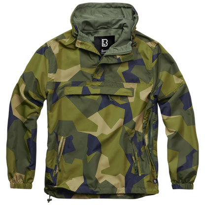 Brandit Light Quarter Zip Windbreaker Pullover camo