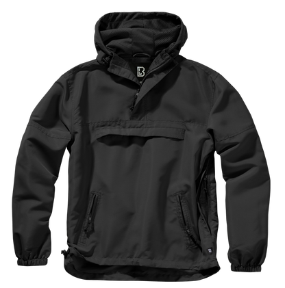 Brandit Light Quarter Zip Windbreaker Pullover black