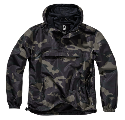 Brandit Light Quarter Zip Windbreaker Pullover camo