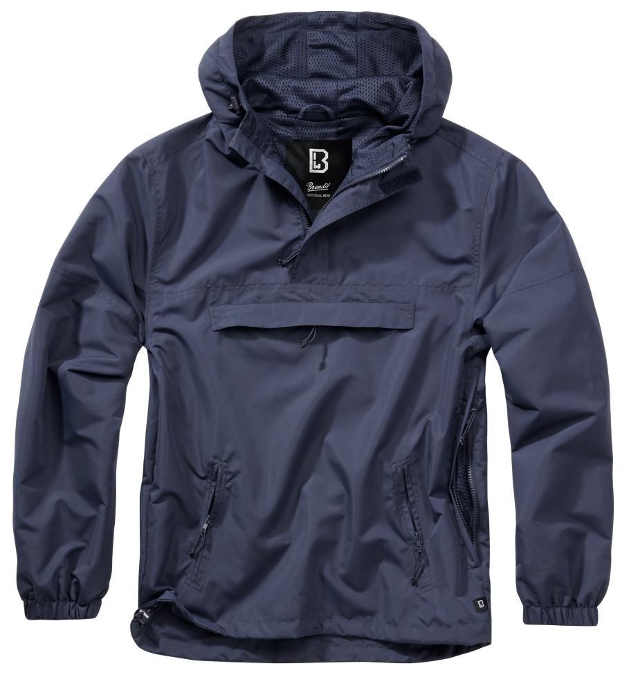 Brandit Light Quarter Zip Windbreaker Pullover navy