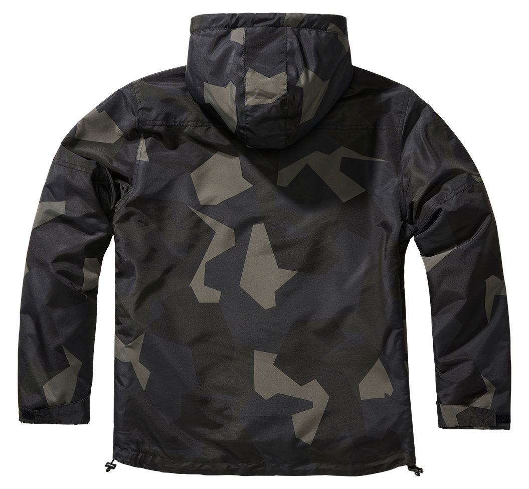 Brandit Fleece-lined Full Zip Windbreaker dark camo back