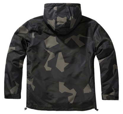 Brandit Fleece-lined Full Zip Windbreaker dark camo back