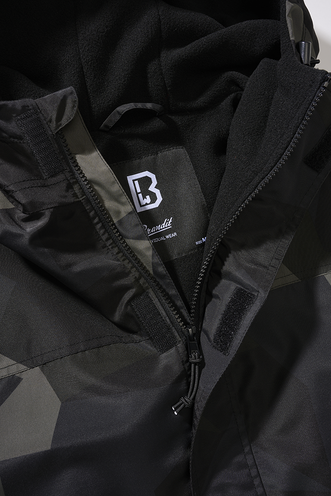 Brandit Fleece-lined Full Zip Windbreaker close up