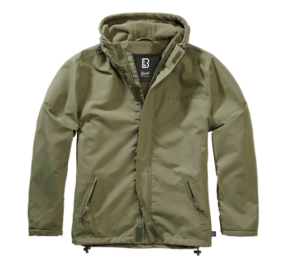 Brandit Fleece-lined Full Zip Windbreaker olive