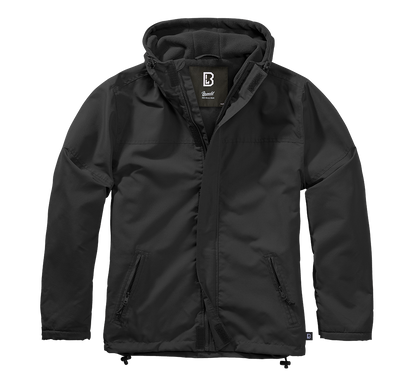 Brandit Fleece-lined Full Zip Windbreaker black