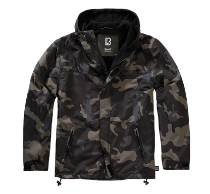 Brandit Fleece-lined Full Zip Windbreaker camo