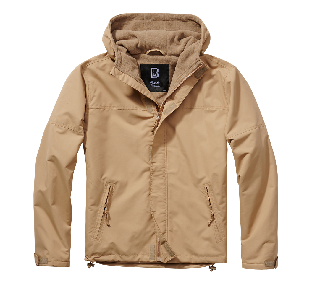 Brandit Fleece-lined Full Zip Windbreaker camel