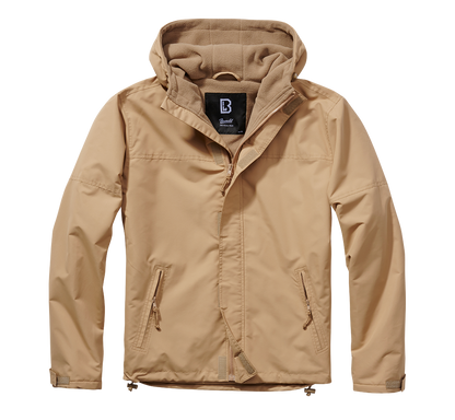 Brandit Fleece-lined Full Zip Windbreaker camel