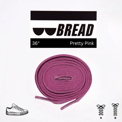 Pink Stretch Shoelaces