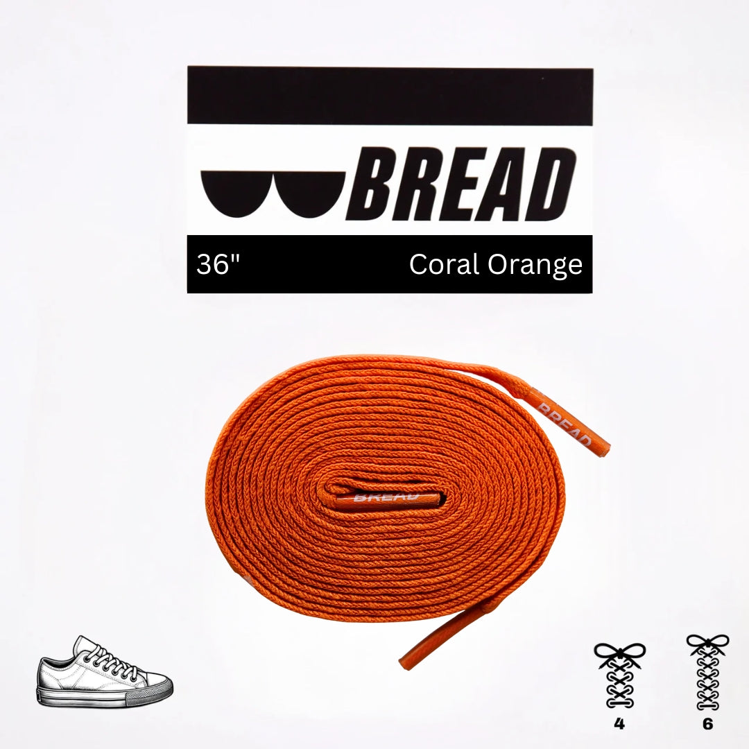 Coral Orange Shoelaces