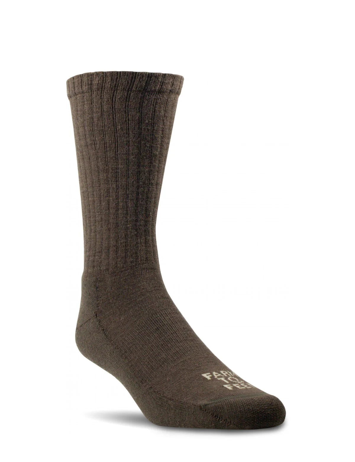 Brown sock on a white background