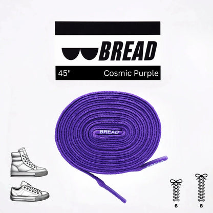 Bread Purple Elastic Shoelaces