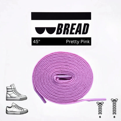 Pink Stretch Shoelaces