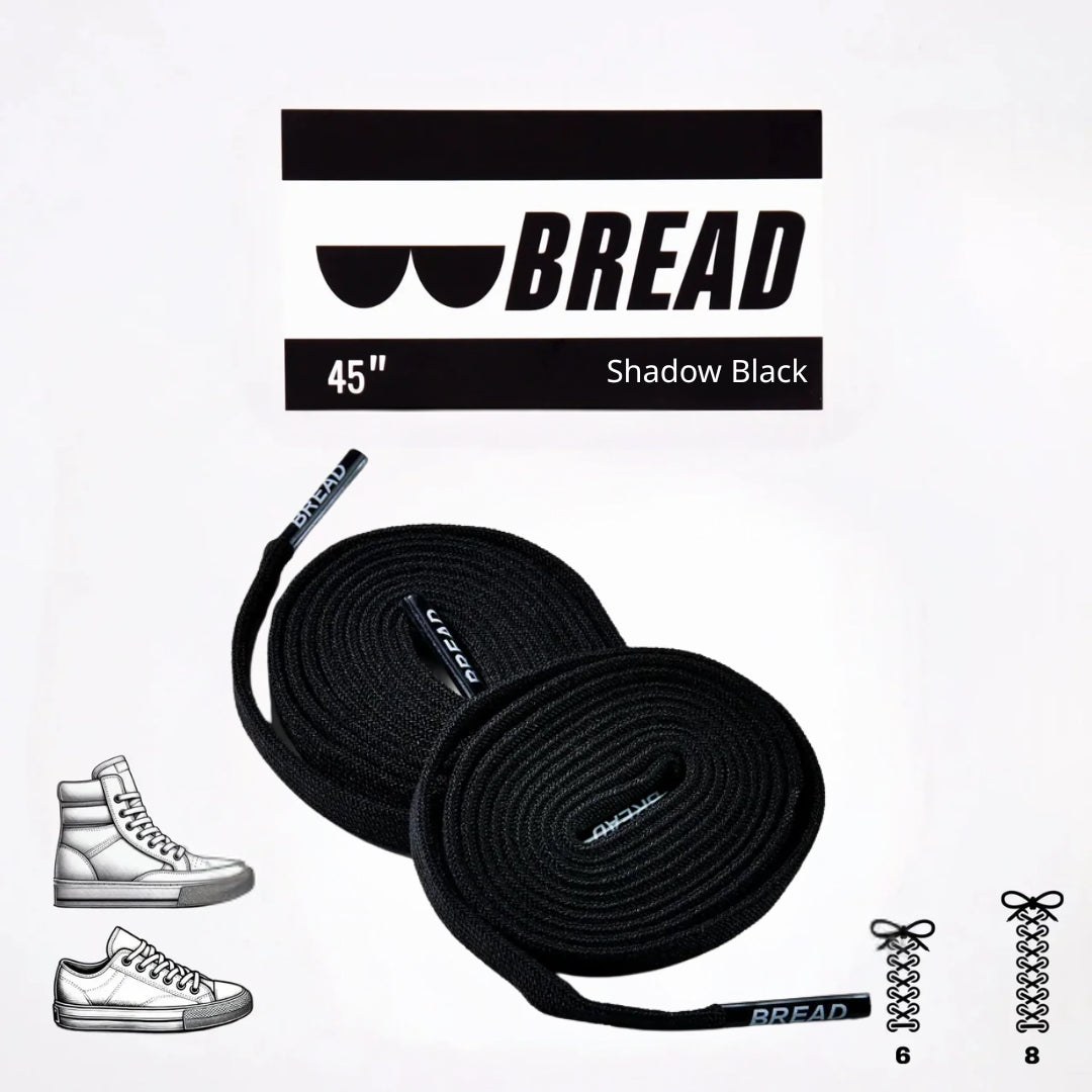 Shadow Black Shoelaces