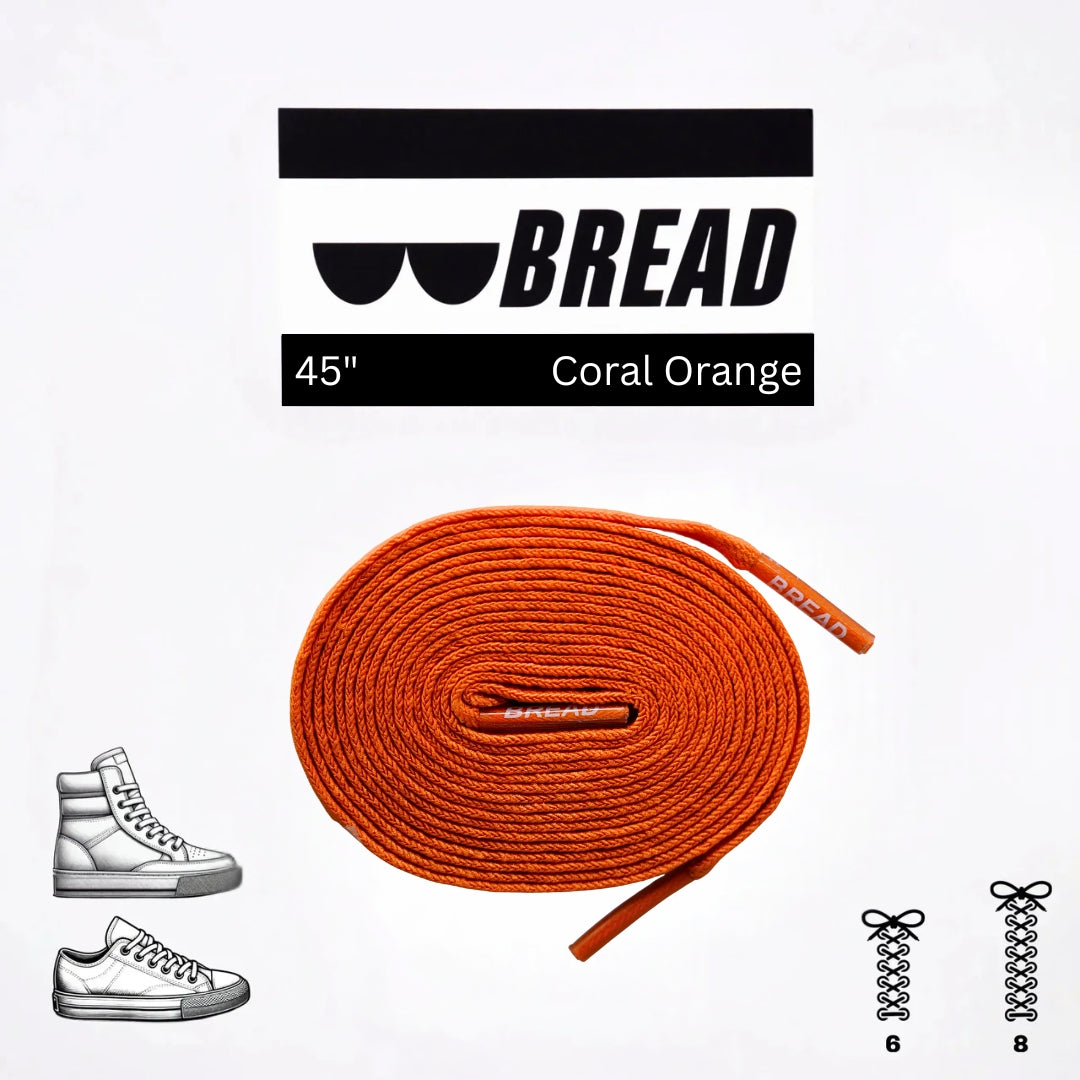 Coral Orange Shoelaces