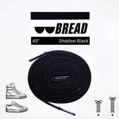 Shadow Black Shoelaces