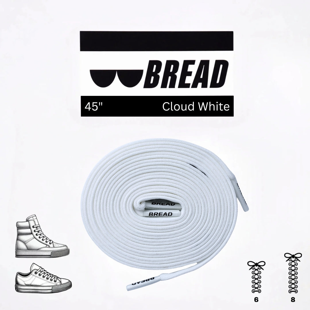 Cloud White Shoelaces
