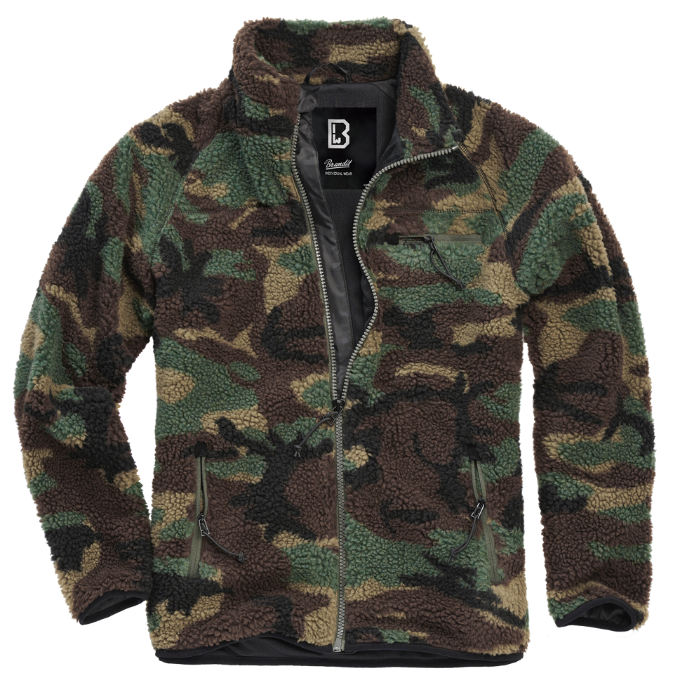 Brandit Fleece Full Zip Jacket woodland