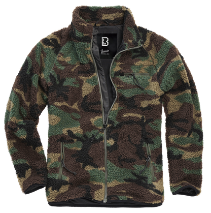 Brandit Fleece Full Zip Jacket woodland