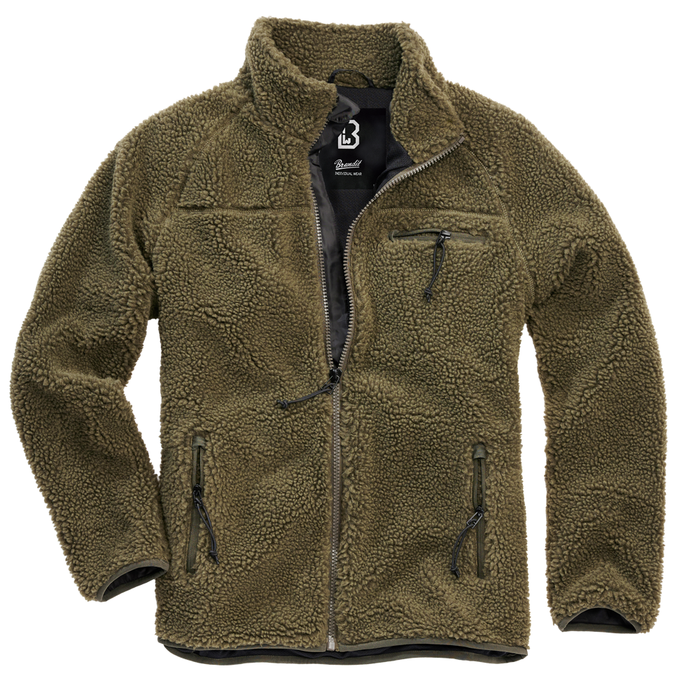 Brandit Fleece Full Zip Jacket olive