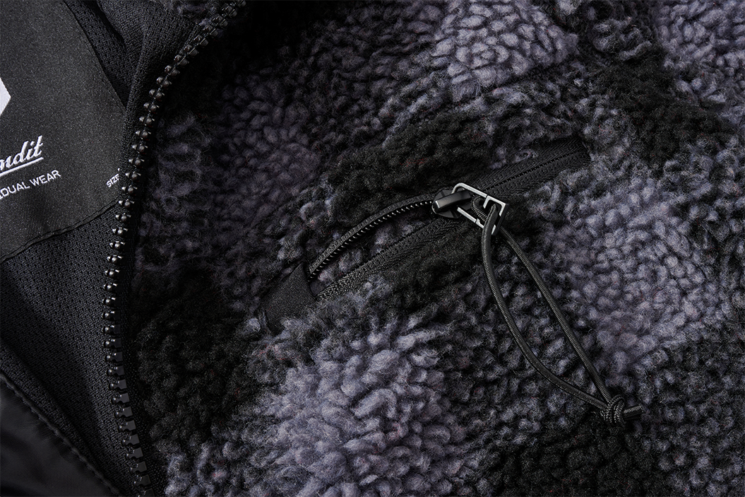 Brandit Fleece Full Zip Jacket close up