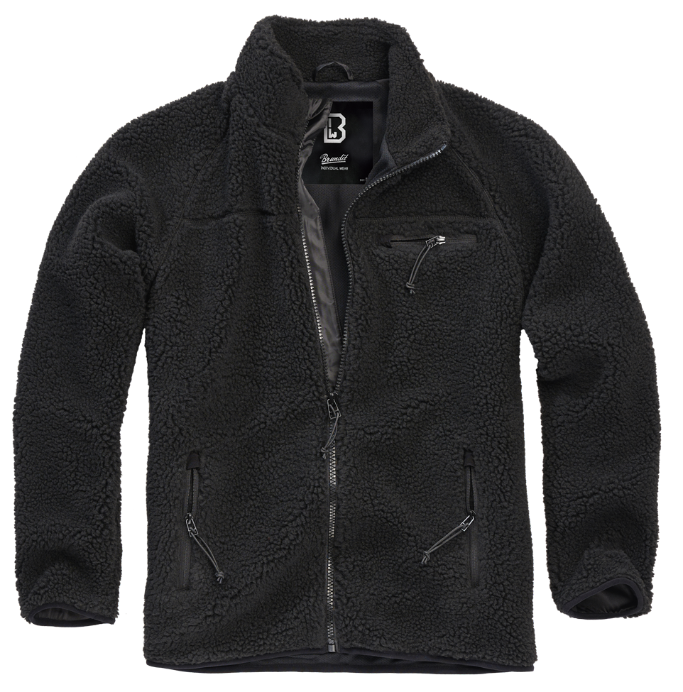 Brandit Fleece Full Zip Jacket black