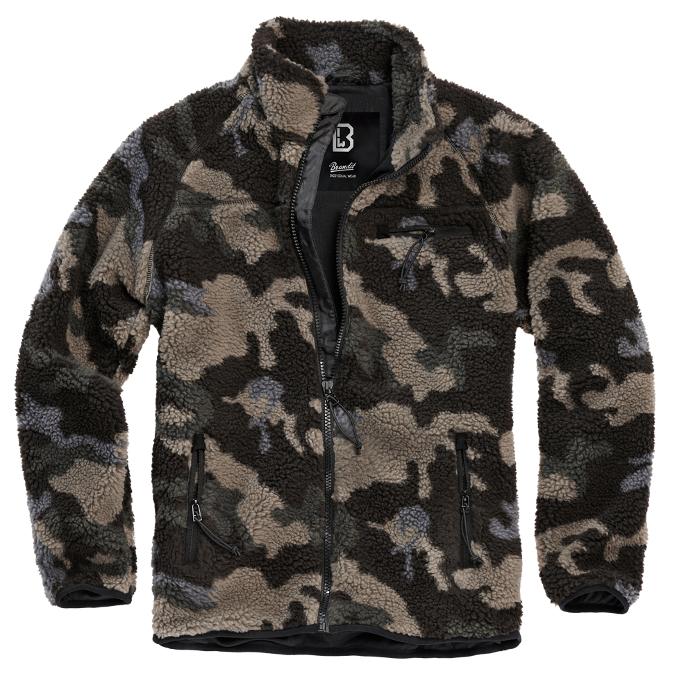 Brandit Fleece Full Zip Jacket camo