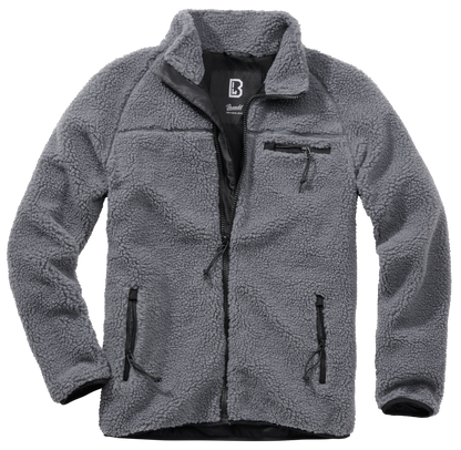 Brandit Fleece Full Zip Jacket grey