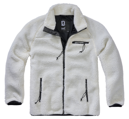 Brandit Fleece Full Zip Jacket white