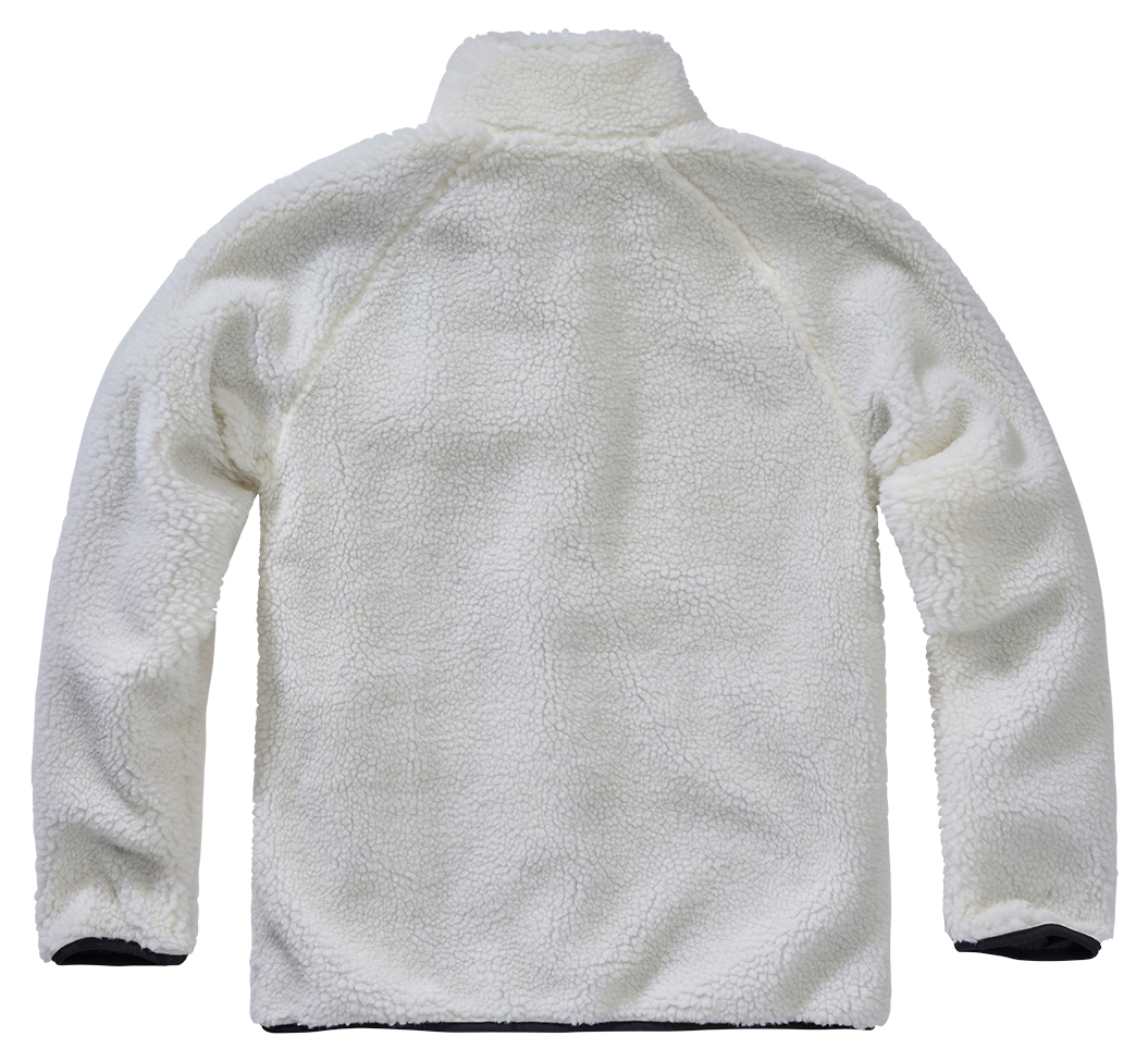 Brandit Fleece Full Zip Jacket white back