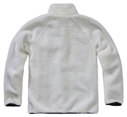 Brandit Fleece Full Zip Jacket white back