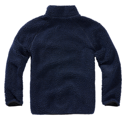 Brandit Fleece Full Zip Jacket navy back