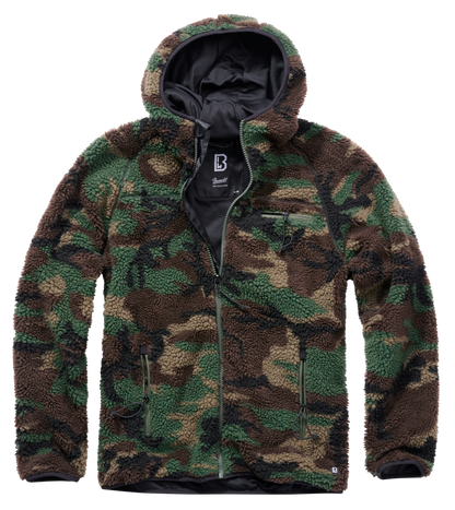 Brandit Hooded Fleece Full Zip Jacket